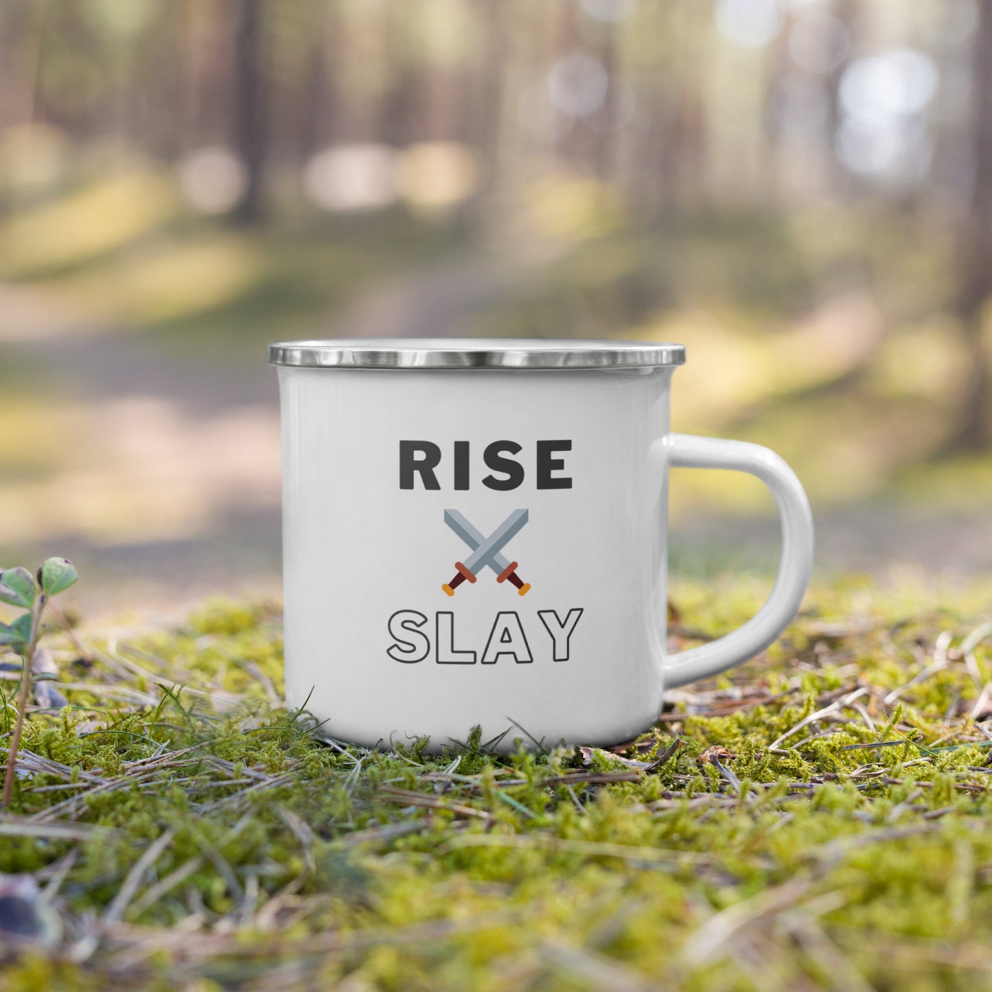 Rise & Slay Enamel Mug